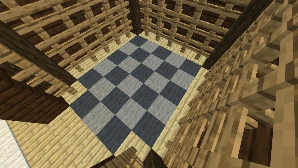 市松模様の部屋