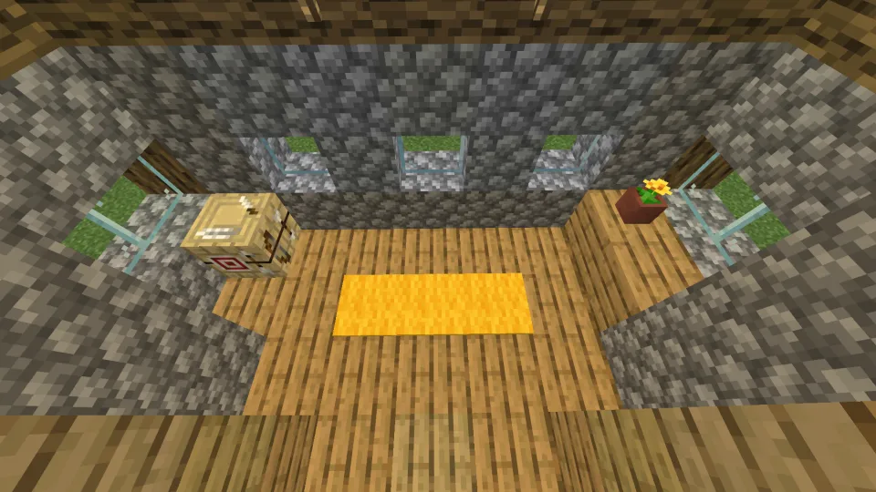 平原の村の矢細工師の家