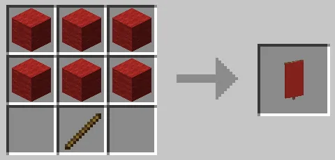 赤色の旗のクラフト方法