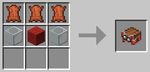 赤色のハーネスのクラフト方法