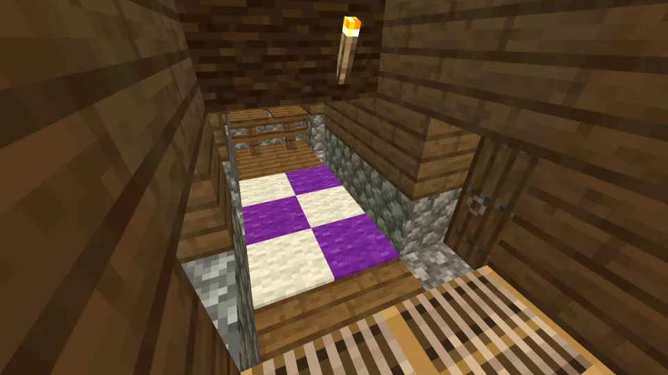 タイガの村の羊飼いの家