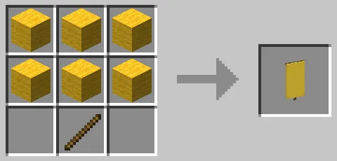 黄色の旗のクラフト方法