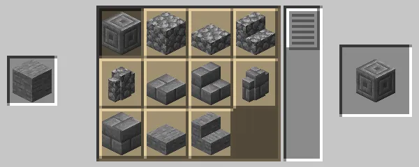 模様入りの石レンガの作成方法