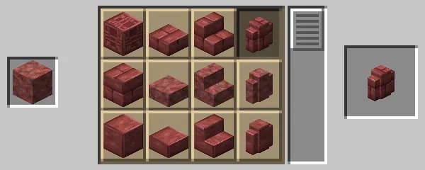 石切台による辰砂レンガの塀の作成方法