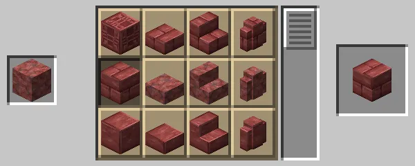 石切台による辰砂レンガの作成方法