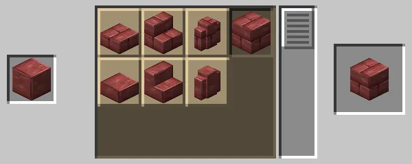 石切台による辰砂レンガの作成方法