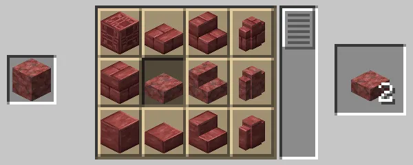 石切台による辰砂のハーフブロックの作成方法