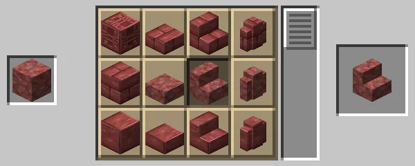 石切台による辰砂の階段の作成方法