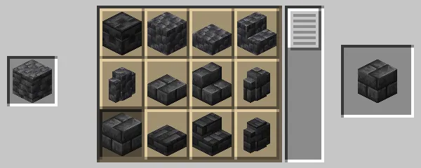 深層岩レンガの作成方法