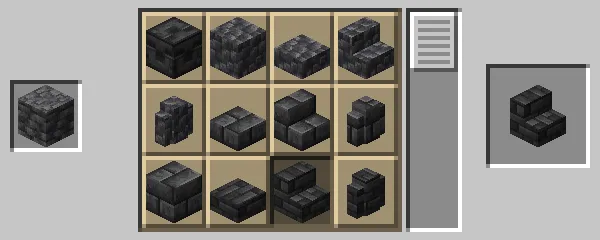 深層岩タイルの階段の作成方法