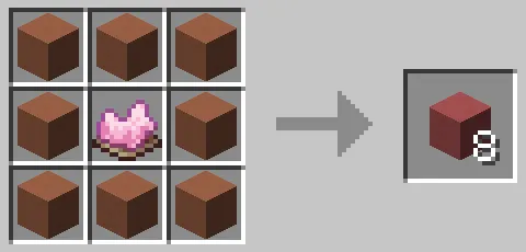 桃色のテラコッタのクラフト方法