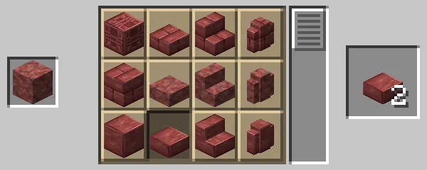 石切台による磨かれた辰砂のハーフブロックの作成方法