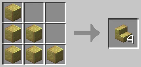 磨かれた硫黄の階段のクラフト方法