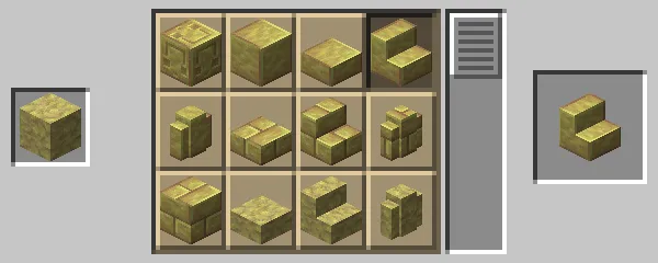 石切台による磨かれた硫黄の階段の作成方法