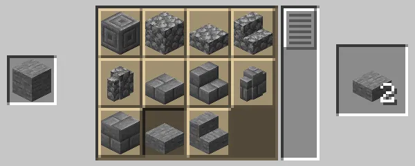 石のハーフブロックの作成方法