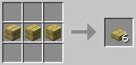 硫黄レンガのハーフブロックのクラフト方法