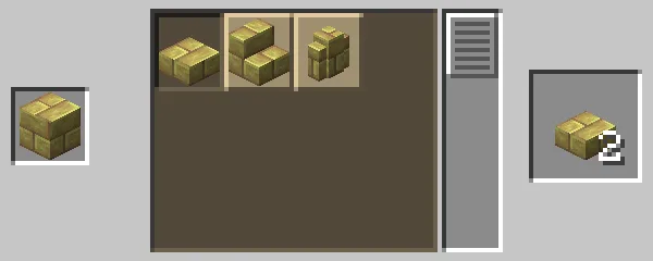 石切台による硫黄レンガのハーフブロックの作成方法