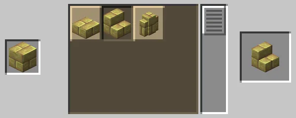 硫黄レンガを使った石切台による硫黄レンガの階段の作成方法