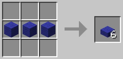 青色の羊毛のハーフブロックのクラフト方法