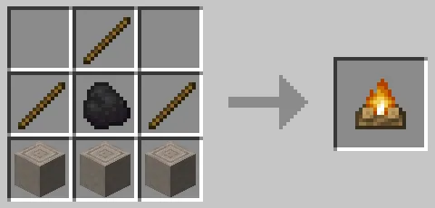 樹皮を剥いだポプラの原木を使った焚き火のクラフト方法