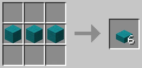 青緑色の羊毛のハーフブロックのクラフト方法