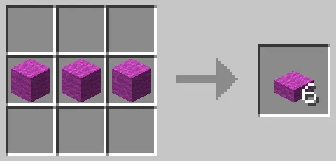 赤紫色の羊毛のハーフブロックのクラフト方法
