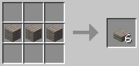 ポプラのハーフブロックのクラフト方法