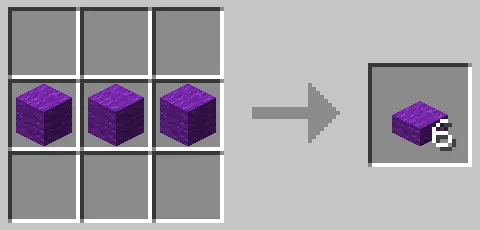 紫色の羊毛のハーフブロックのクラフト方法