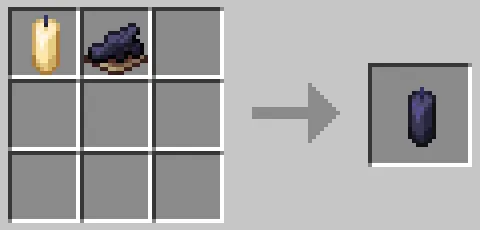 黒色のろうそくのクラフト方法