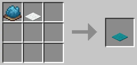 青緑色のカーペットのクラフト方法