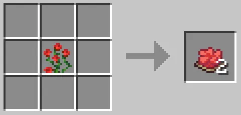 バラの低木を使った赤色の染料のクラフト方法