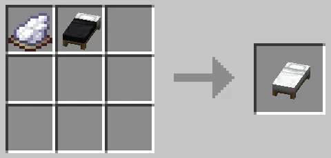 白色のベッドのクラフト方法