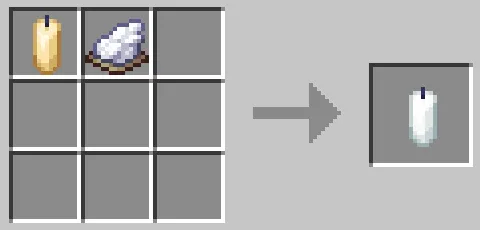 白色のろうそくのクラフト方法