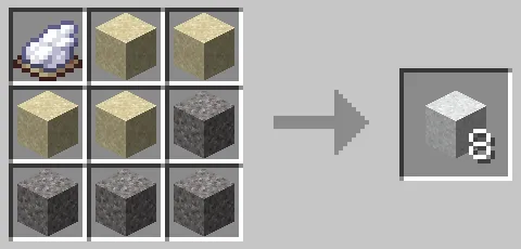 白色のコンクリートパウダーのクラフト方法