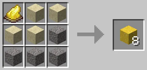 黄色のコンクリートパウダーのクラフト方法